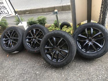 ニッサン V36スカイライン 純正ホイール カラーチェンジ（シルバー→艶ありブラック、艶消しブラック)|埼玉県|戸田市|川口市