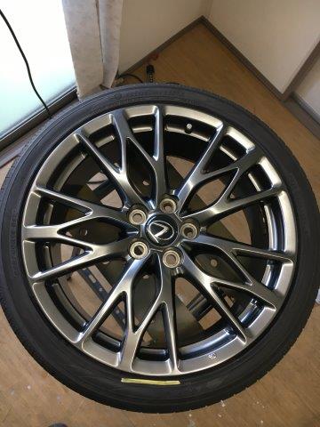 レクサス　ハイパーシルバーホイール　ガリ傷修理 埼玉県戸田市 | 川口市