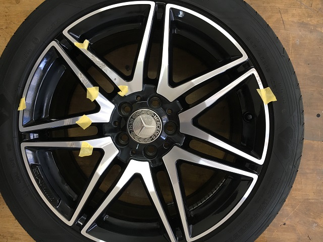 メルセデスベンツ V220d ダイヤモンドカットホイール 修理 埼玉県