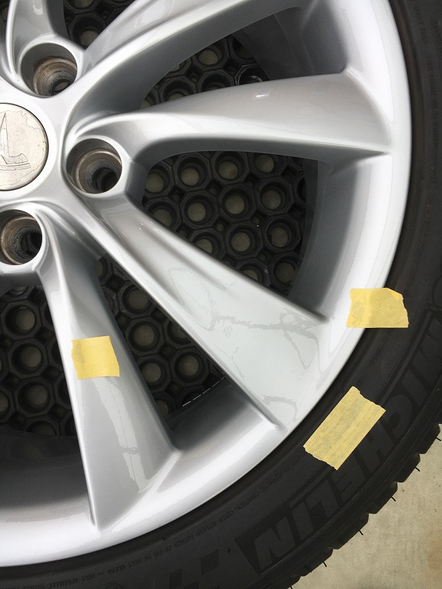 テスラモデルS ホイール(傷あり、タイヤ使えません！) テスラ モデルS 