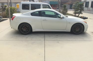 社外ホイール　ワークM8R ニッサンV37 スカイライン　アッシュドチタン　ガリ傷修理 埼玉県戸田市 川口市