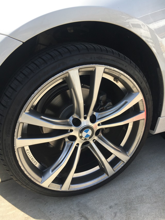 BMW320d 社外ダイヤモンドカットホイールガリ傷修理 埼玉県戸田市 