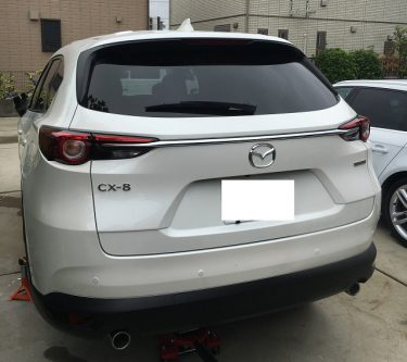 マツダCX-8 純正ブラックホイール ガリ傷修理 埼玉県戸田市 | 東京都荒川区