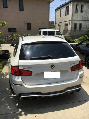 BMW523i(F11）社外キャンディブロンズホイール　（エナジーインディビジュアルTYPE5　ブロンズクリア） ガリ傷修理 埼玉県戸田市 | さいたま市