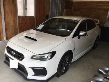 スバルWRX STI 純正ガンメタリックホイールガリ傷修理 | 埼玉県戸田市 | 東京都板橋区